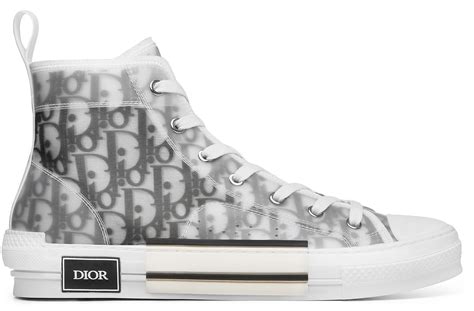 high-top sneakers in dior oblique|christian dior white canvas sneakers.